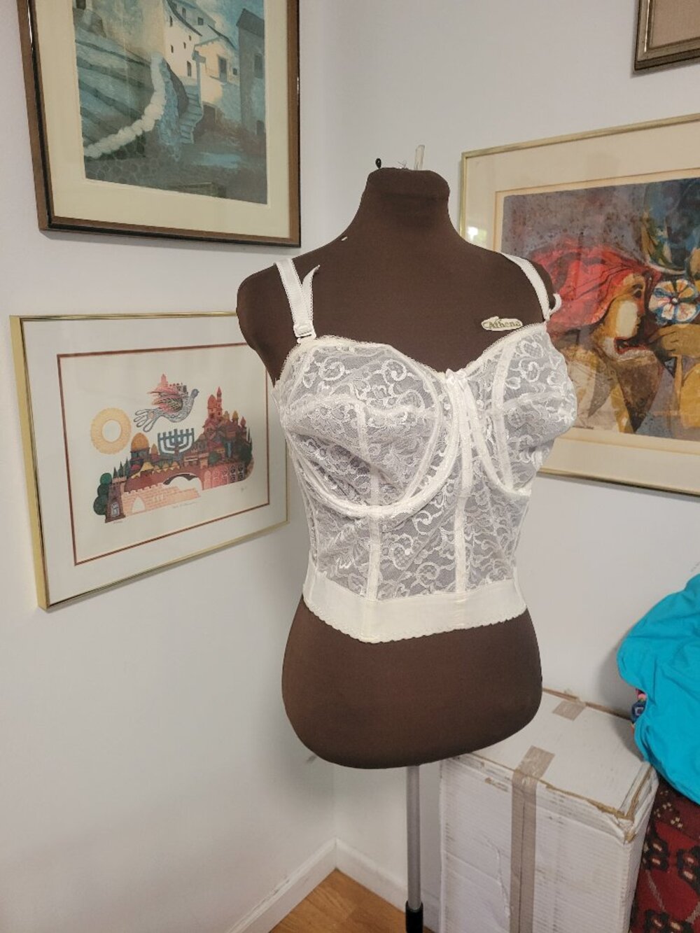 Vintage Bustier Bra Size 38 FF By Goddess